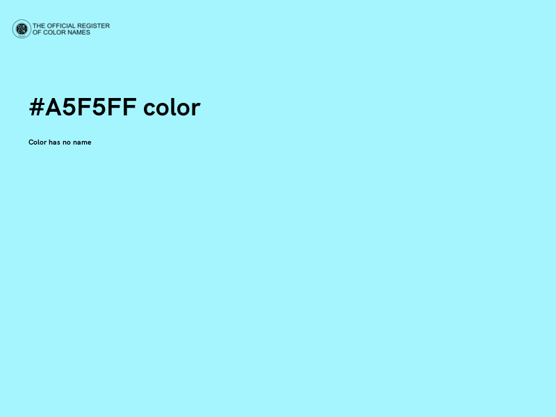 #A5F5FF color image