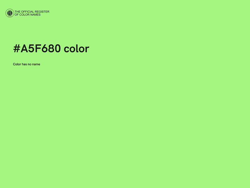 #A5F680 color image