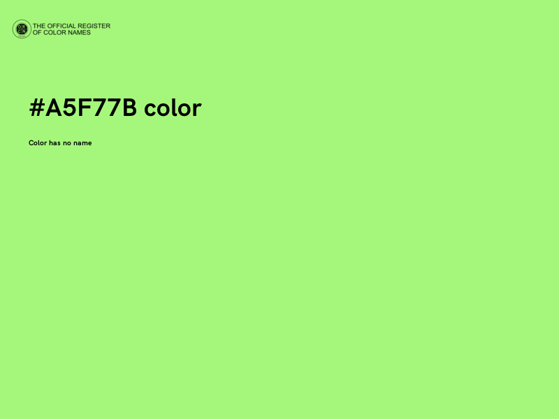 #A5F77B color image