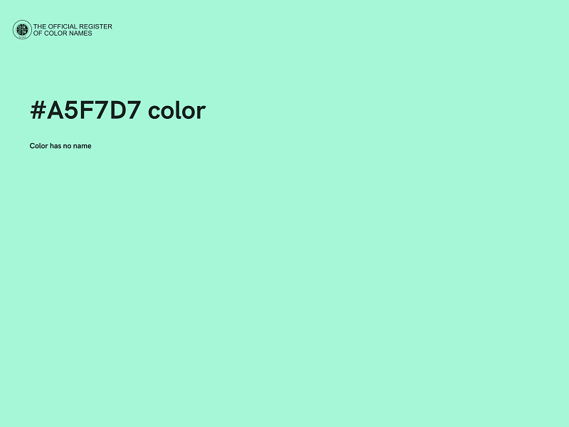 #A5F7D7 color image