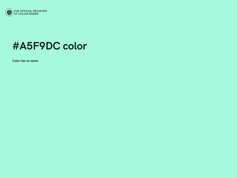 #A5F9DC color image