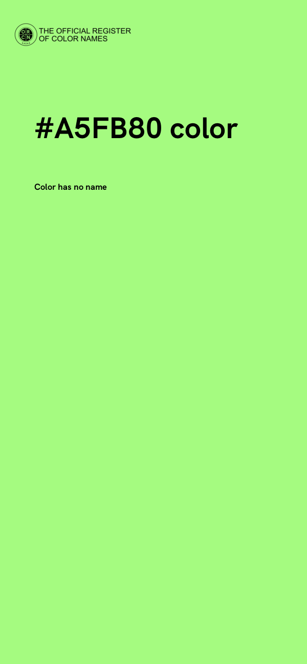 #A5FB80 color image