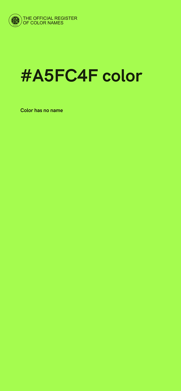 #A5FC4F color image