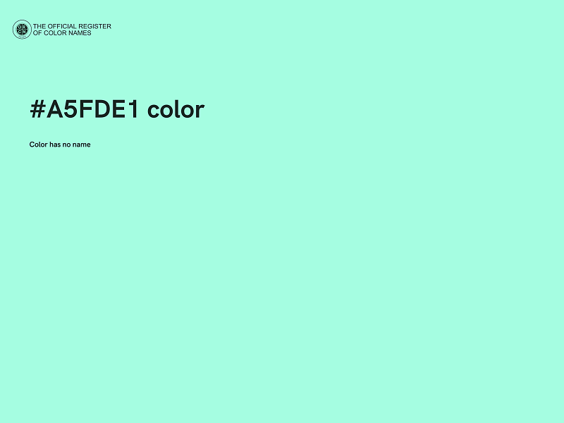 #A5FDE1 color image