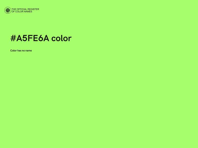 #A5FE6A color image