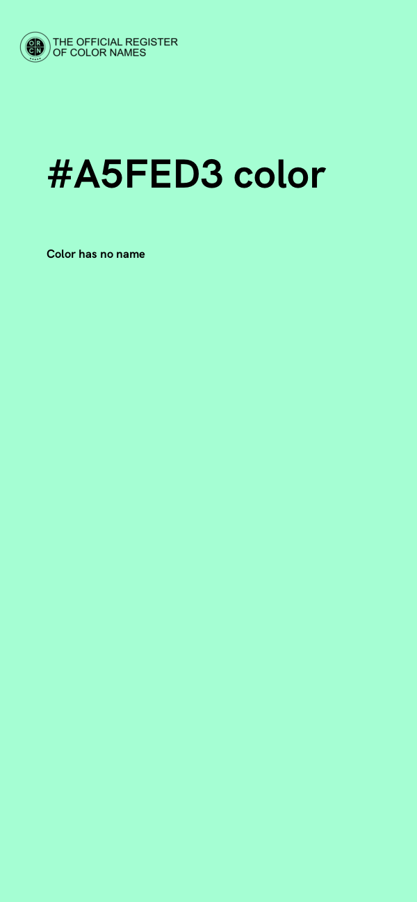 #A5FED3 color image