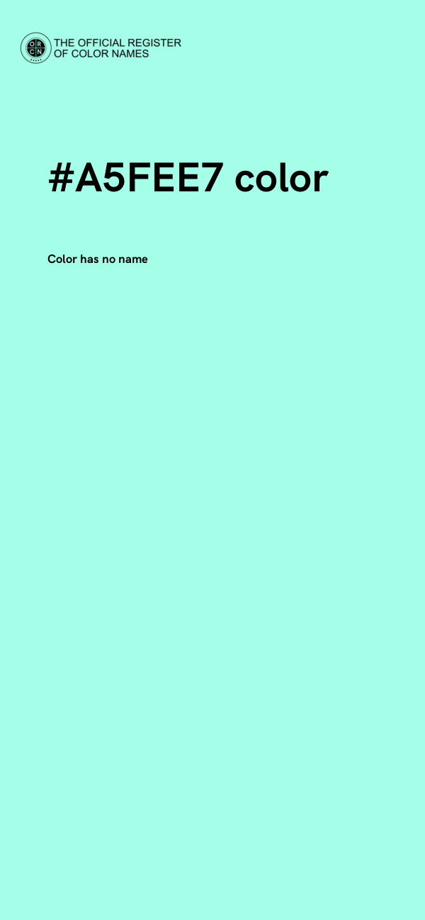 #A5FEE7 color image