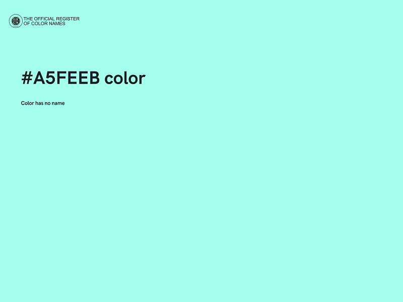 #A5FEEB color image