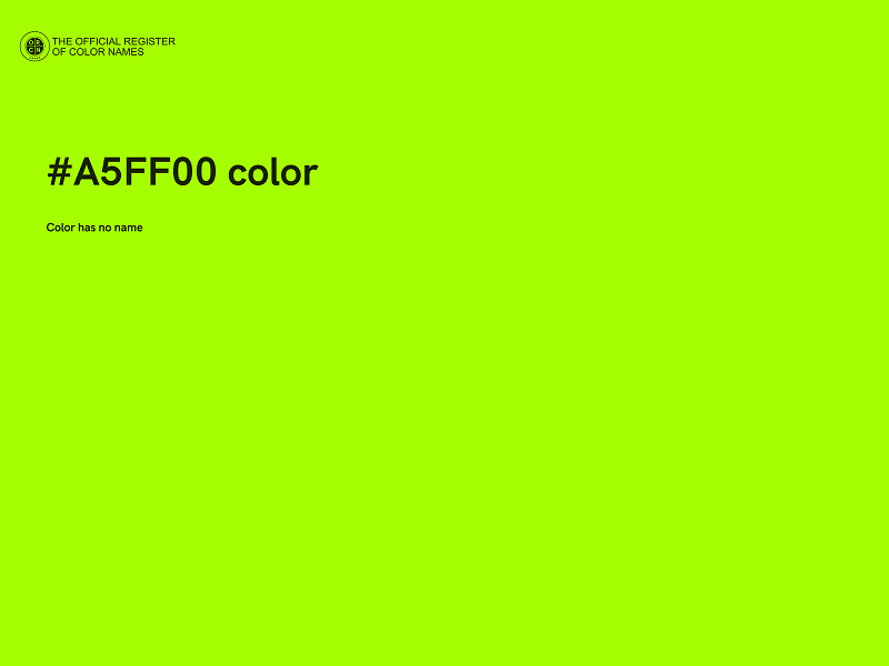 #A5FF00 color image