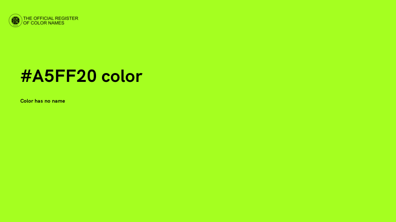 #A5FF20 color image