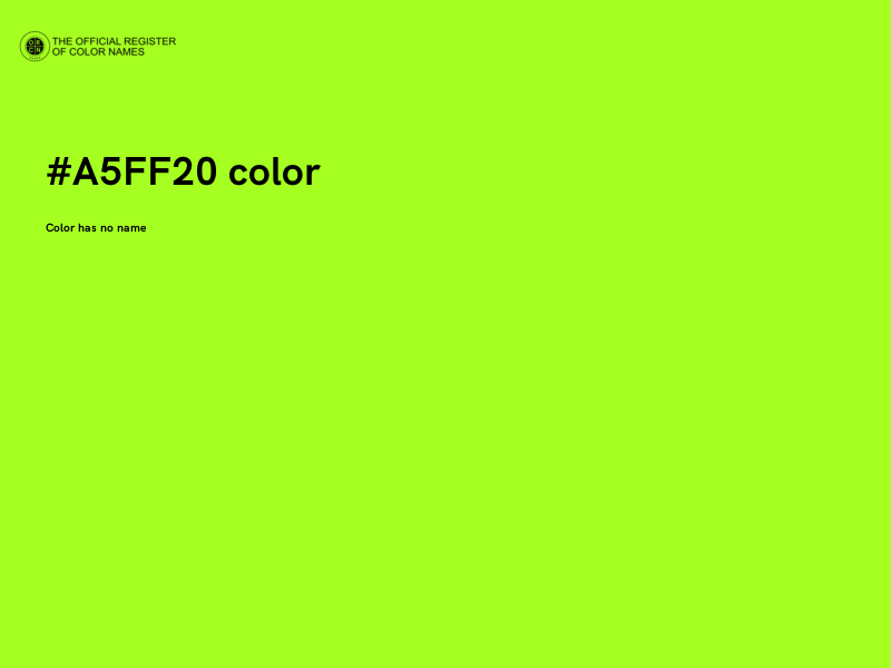 #A5FF20 color image