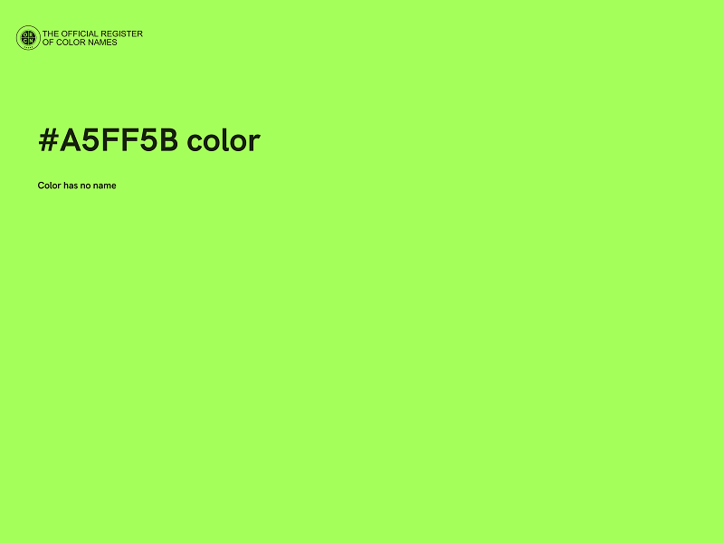 #A5FF5B color image