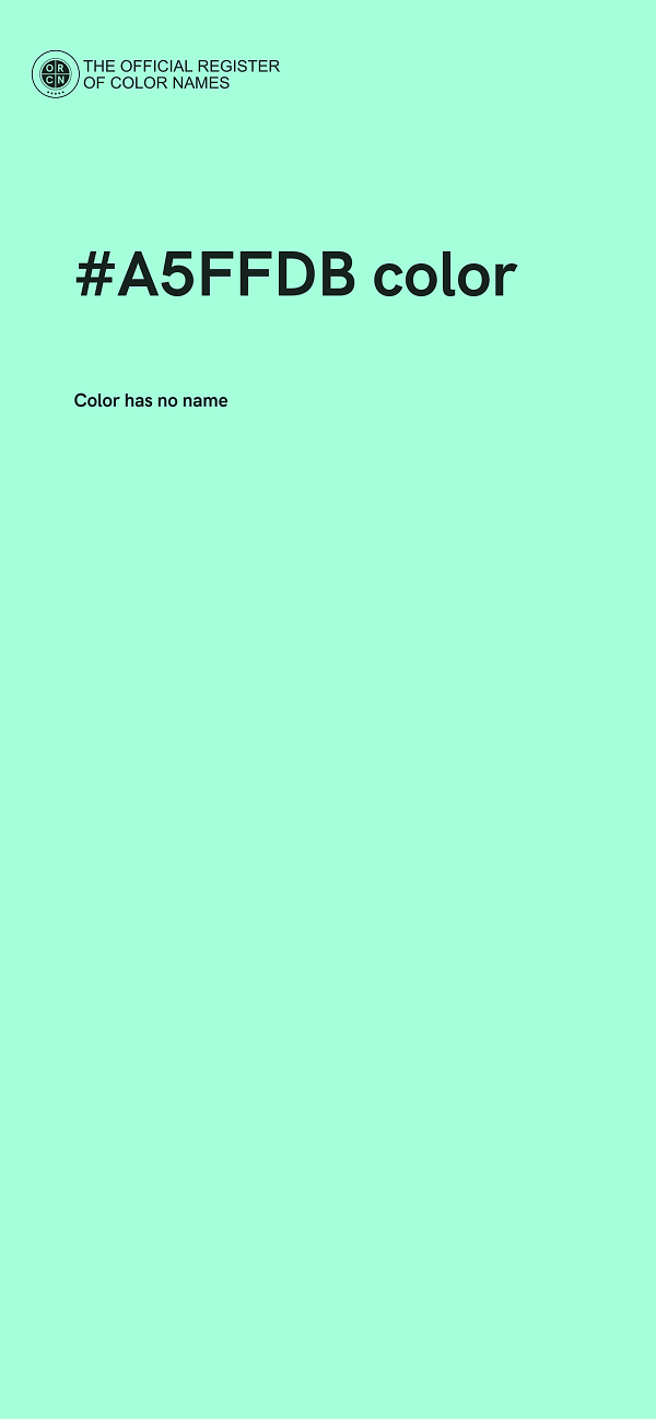 #A5FFDB color image