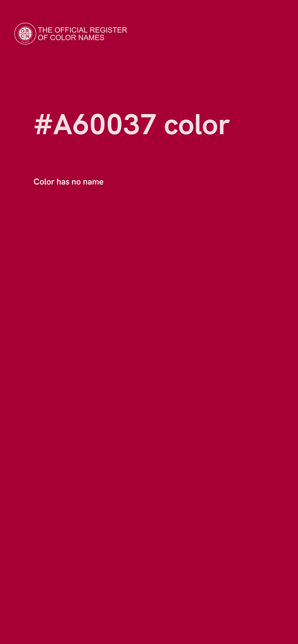 #A60037 color image