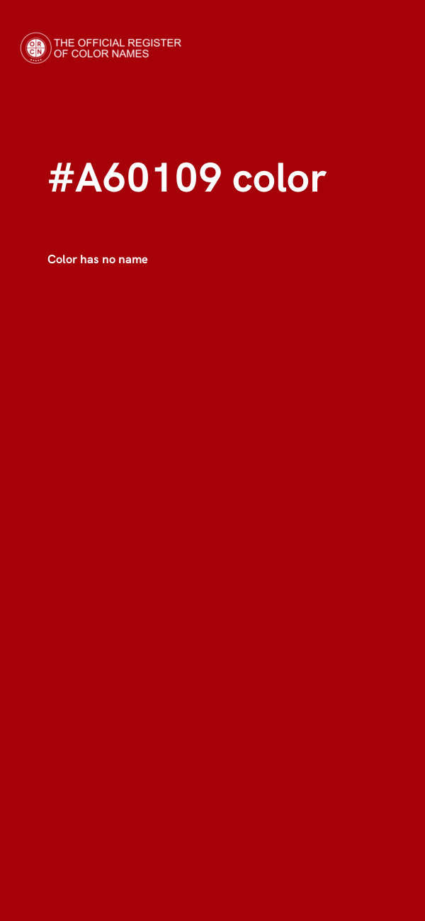#A60109 color image