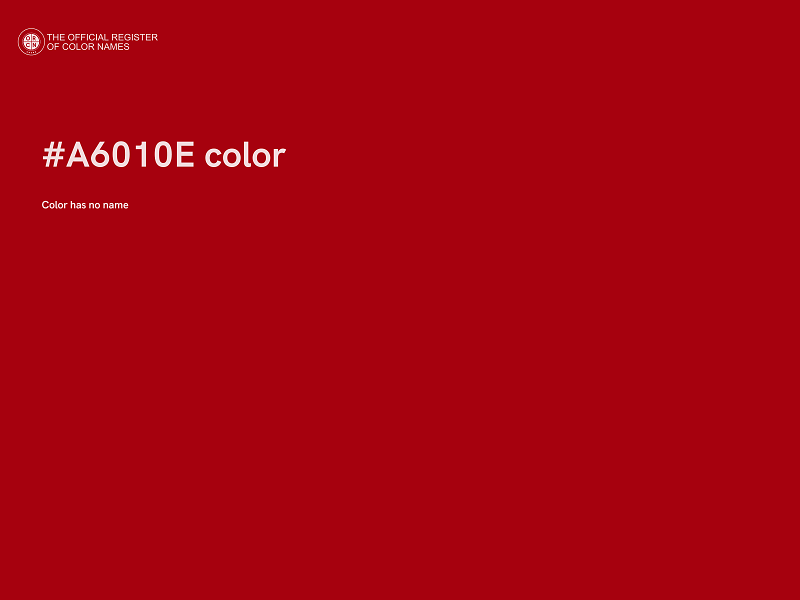 #A6010E color image