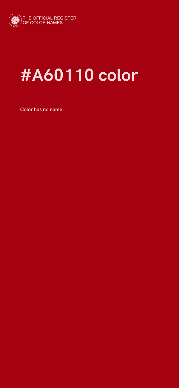 #A60110 color image