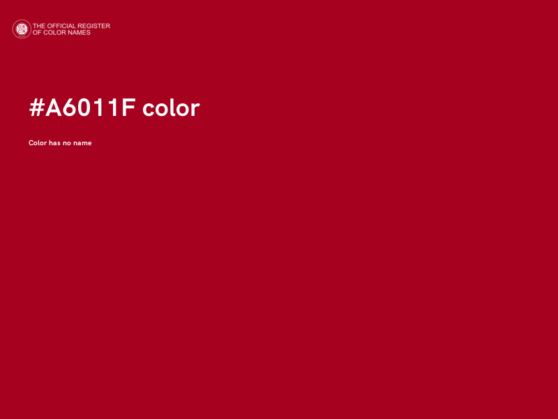 #A6011F color image
