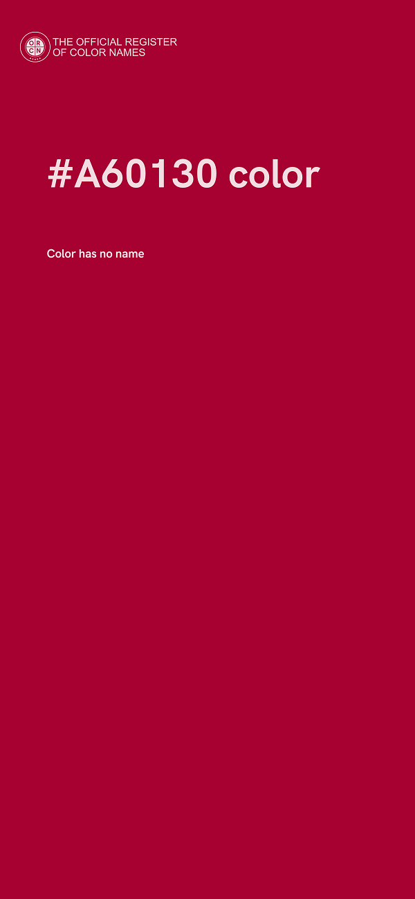 #A60130 color image