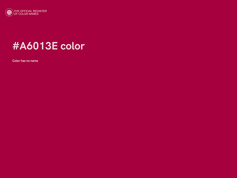 #A6013E color image