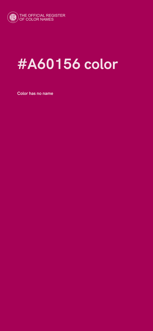 #A60156 color image