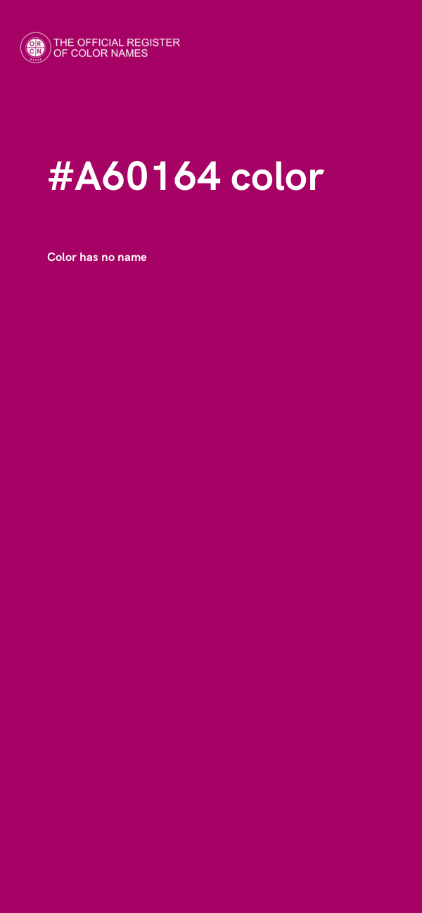 #A60164 color image