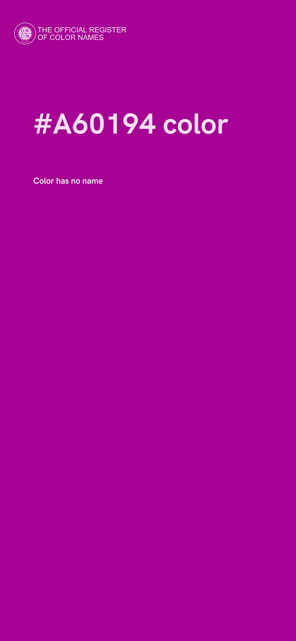 #A60194 color image