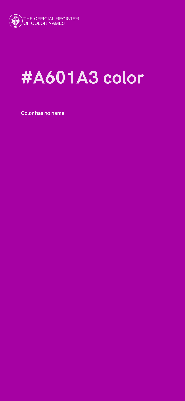 #A601A3 color image