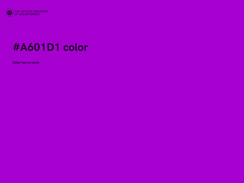 #A601D1 color image