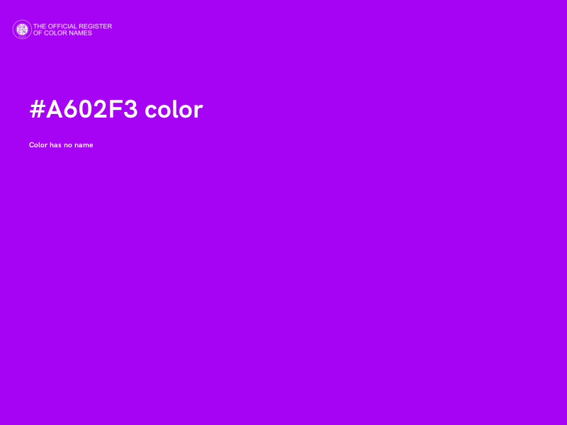 #A602F3 color image