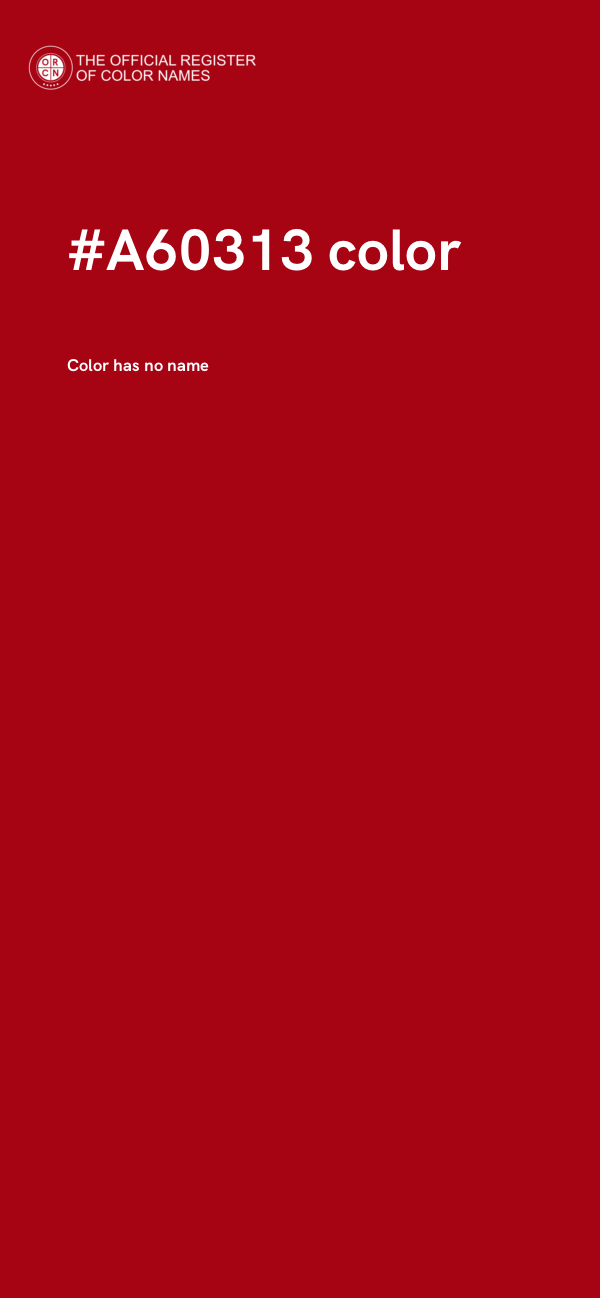 #A60313 color image