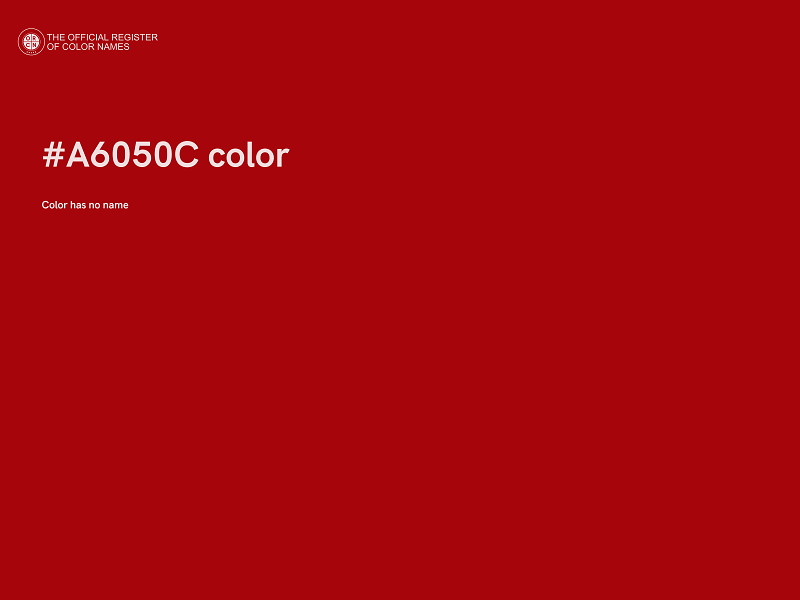 #A6050C color image