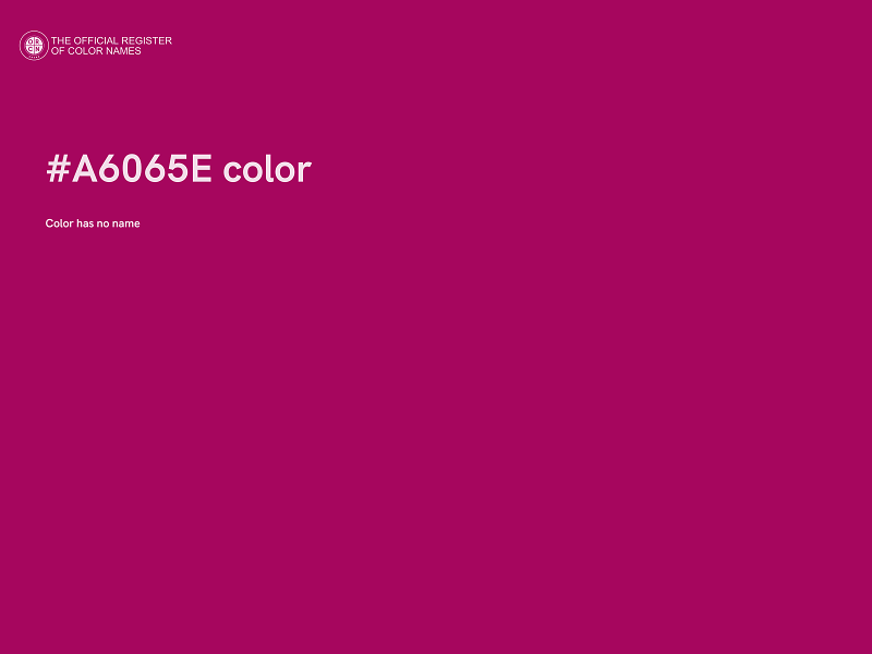 #A6065E color image