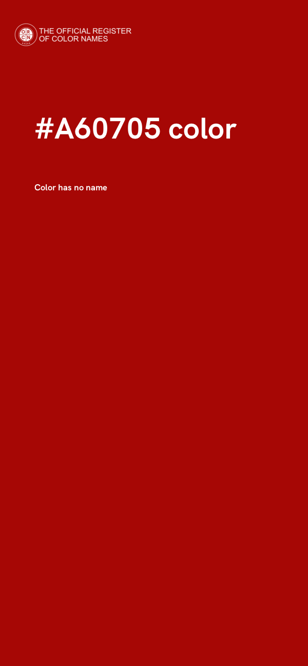 #A60705 color image