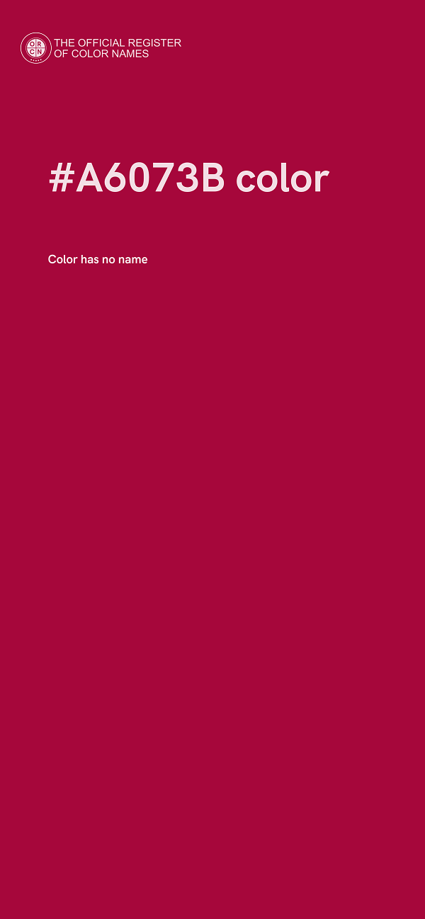 #A6073B color image