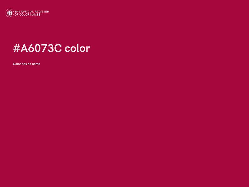 #A6073C color image