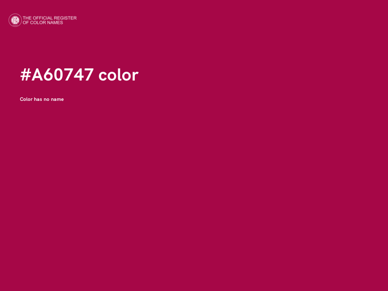#A60747 color image