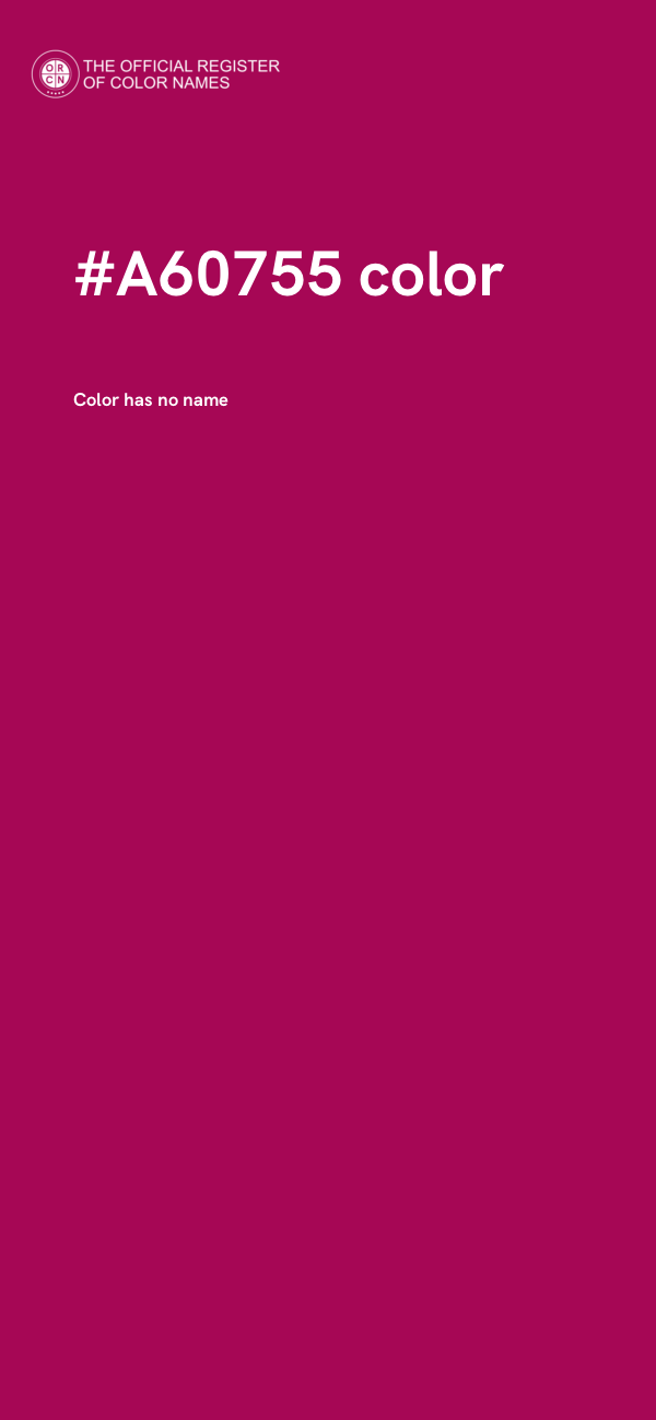 #A60755 color image