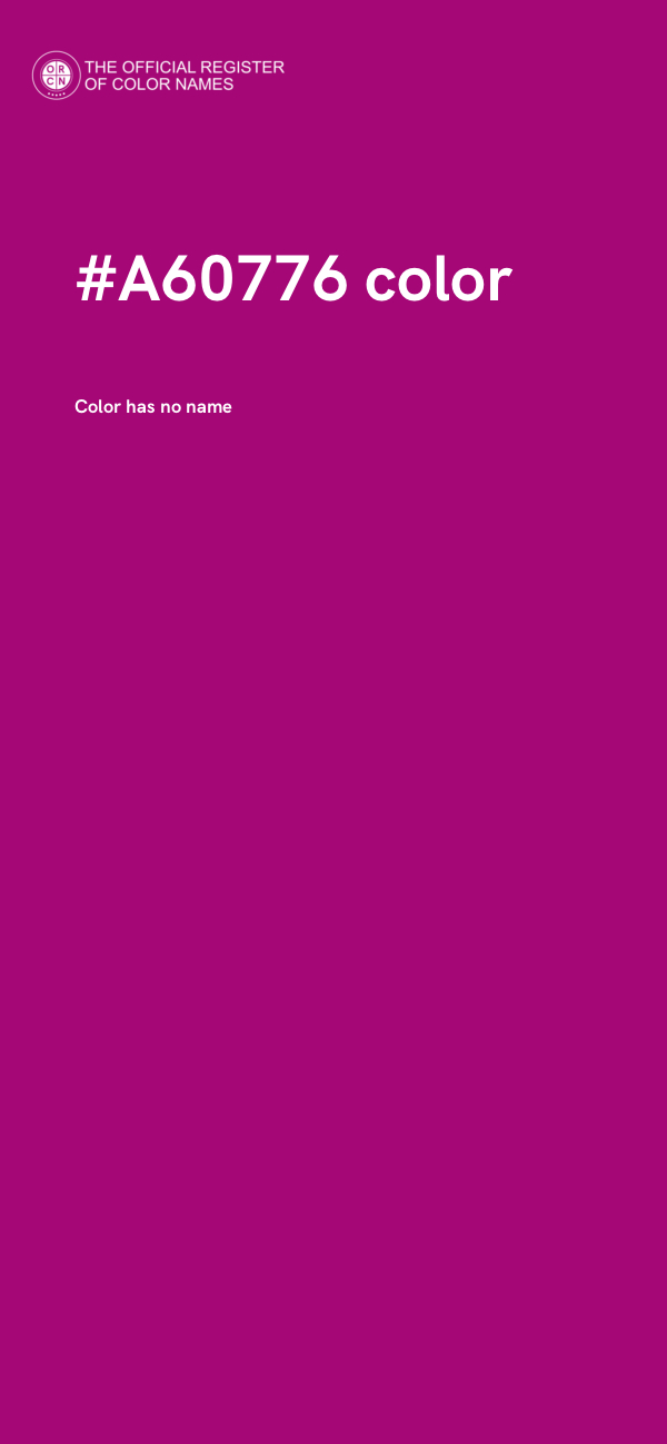 #A60776 color image