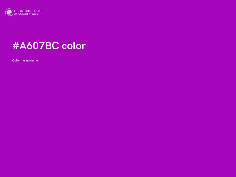 #A607BC color image