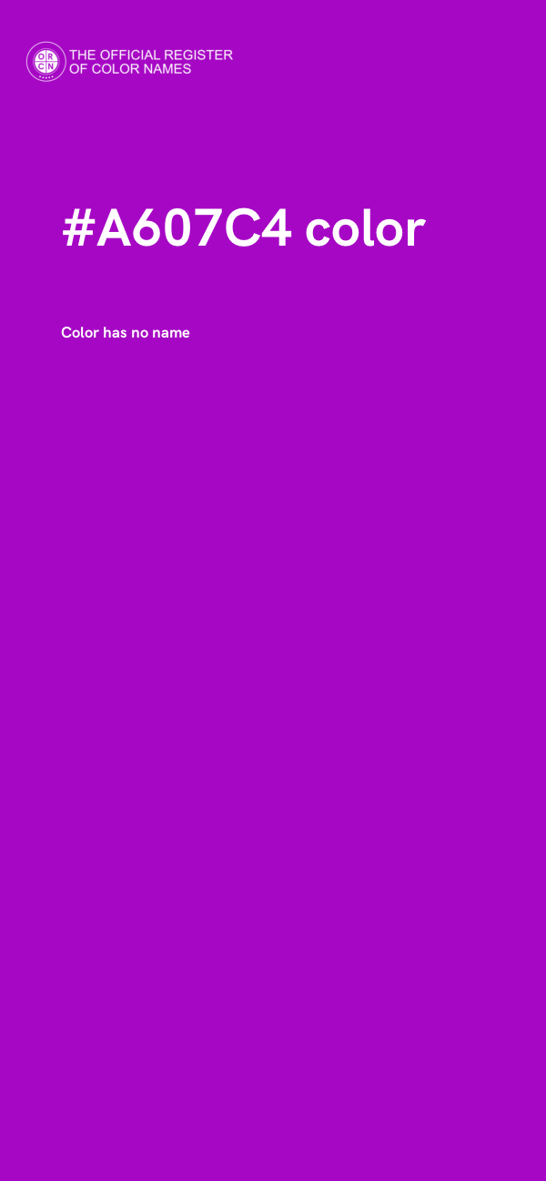 #A607C4 color image