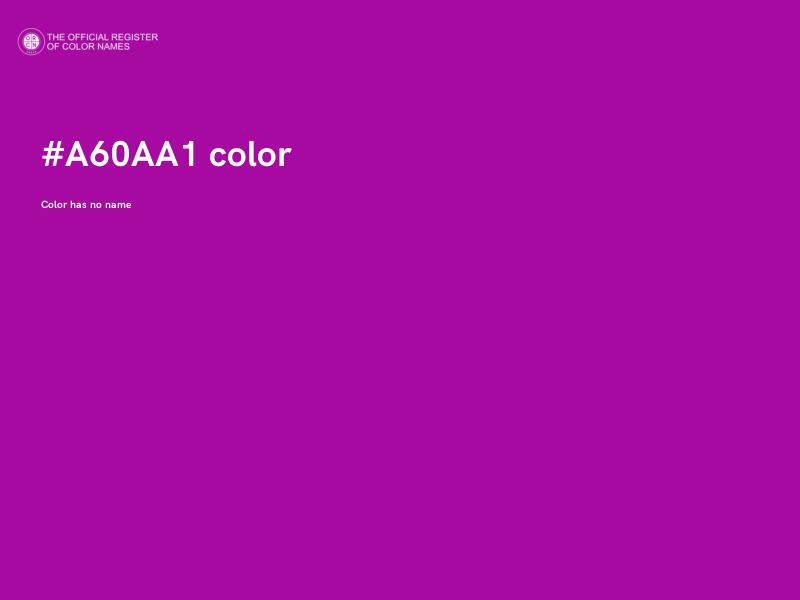 #A60AA1 color image