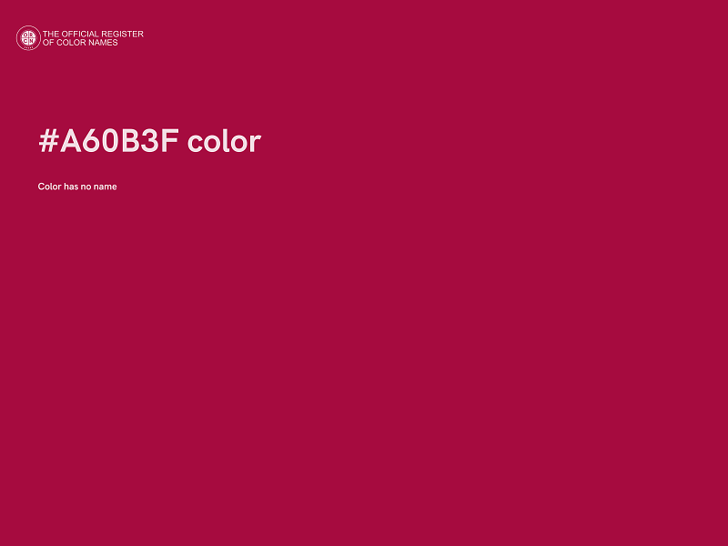 #A60B3F color image