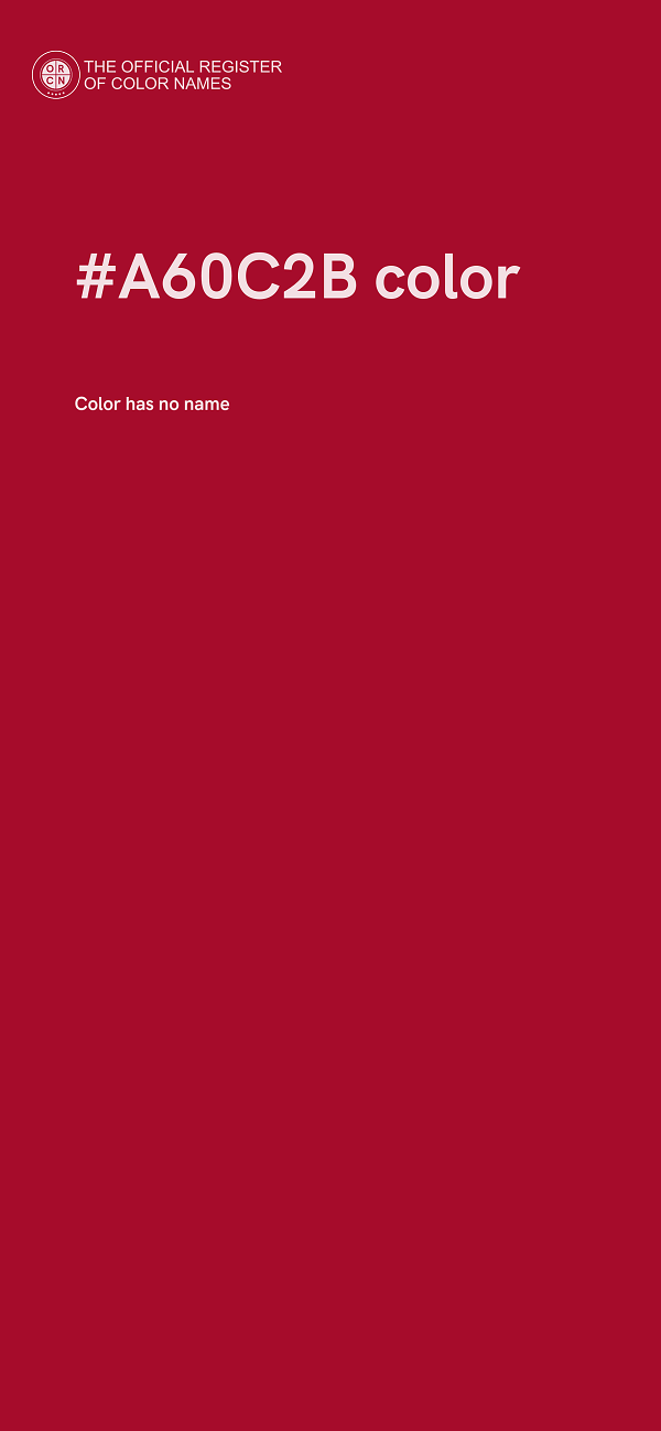 #A60C2B color image