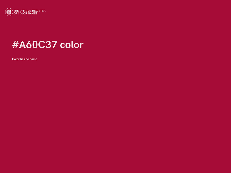 #A60C37 color image