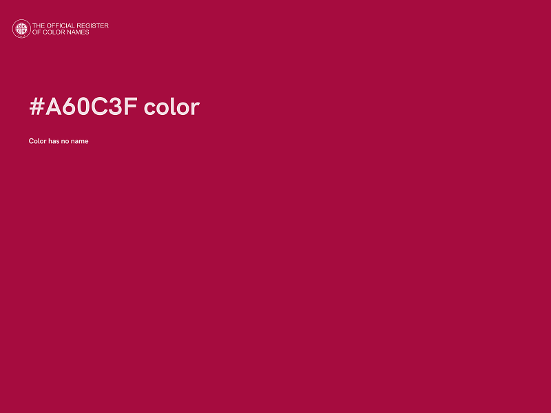 #A60C3F color image