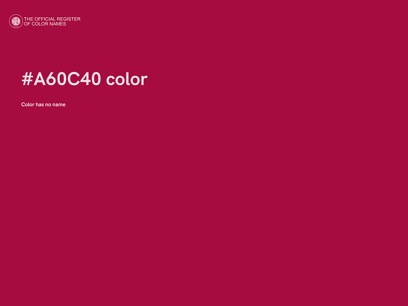 #A60C40 color image