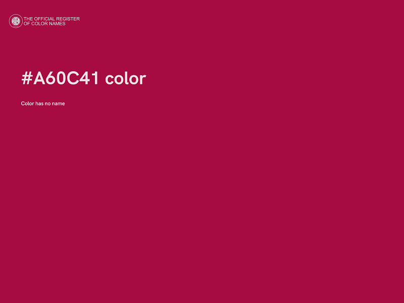 #A60C41 color image