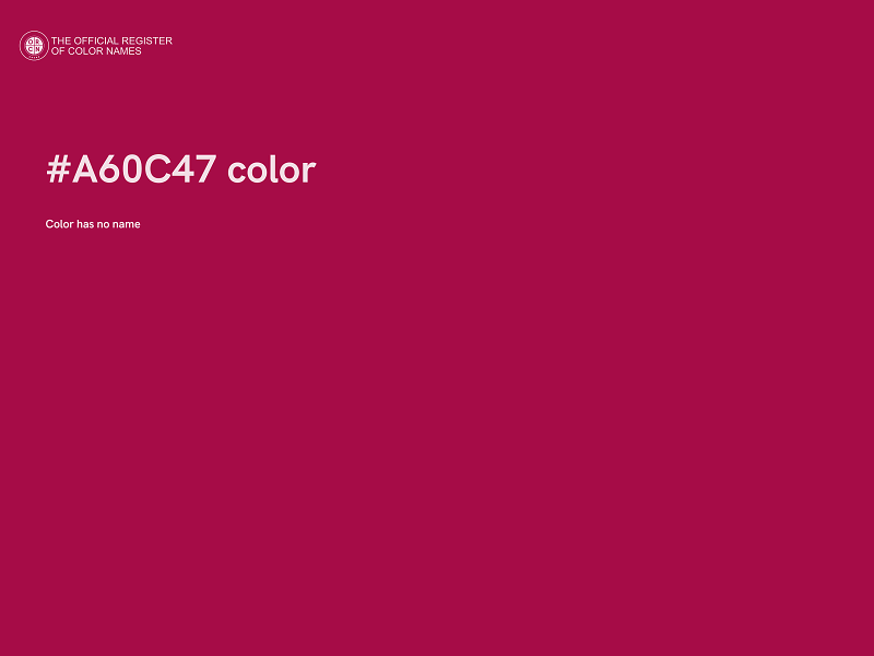 #A60C47 color image