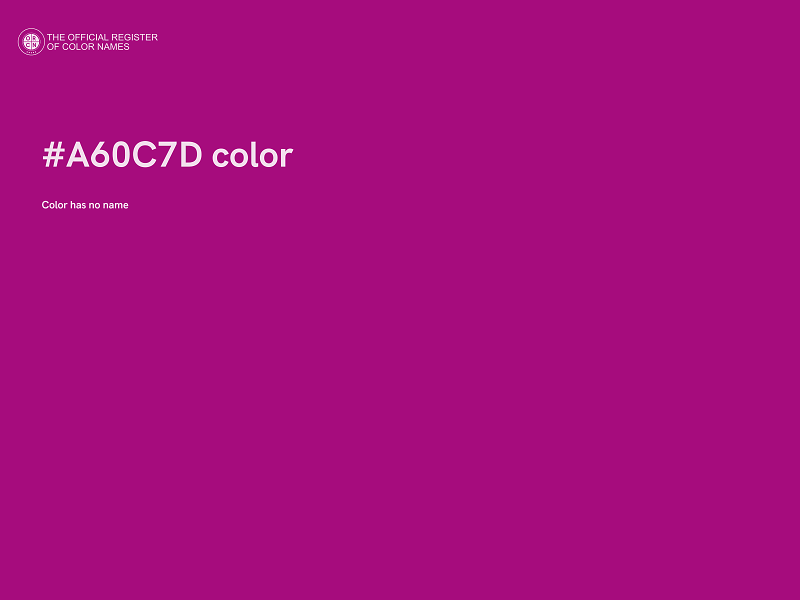 #A60C7D color image